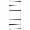 vidaXL Puerta corredera con set herrajes negro 90x205 cm vidrio ESG