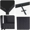 vidaXL Conjunto de Comedor de Jard&iacute;n 5 pcs Negro