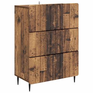 vidaXL Cajonera Madera envejecida 66 x 34,5 x 92 cm