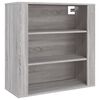 vidaXL Armario de pared madera contrachapada gris Sonoma 80x33x80 cm