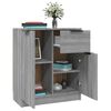 vidaXL Aparador de madera contrachapada gris Sonoma 60x30x70 cm
