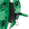 vidaXL Carrete de rollo para manguera de pie PVC verde 30 m