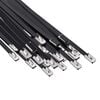 vidaXL Atadura de Cables 25 uds. 4,6 x 450 mm Negro