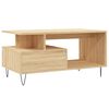 vidaXL Mesa de centro madera contrachapada roble Sonoma 90x49x45 cm