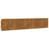 vidaXL Bordes de c&eacute;sped acero corten flexible 10 piezas 20x103 cm