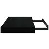 vidaXL Estante flotante de pared 2 uds MDF negro brillo 40x23x3,8 cm