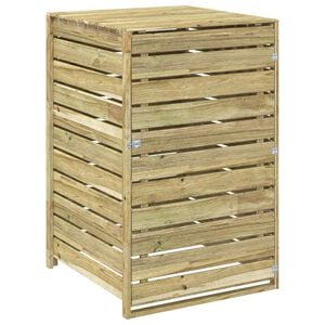 vidaXL Almacenamiento para contenedores de basura con ruedas 240 L