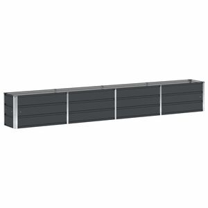 vidaXL Jardinera Antracita 320 x 40 x 45 cm Acero