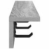 vidaXL Perchero de pared Gris Sonoma 40 x 10,5 x 10,5 cm