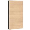 vidaXL Cabinet para CDs con estante Roble Negro 101 x 23 x 177,5 cm