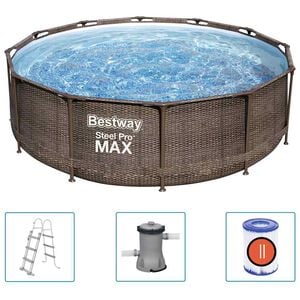 Bestway Set de piscina redonda Steel Pro MAX Deluxe Series 366x100 cm