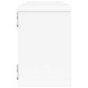 vidaXL Estante cubo de pared 4 uds contrachapado blanco 60x15x23 cm