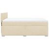 vidaXL Cama box spring con colch&oacute;n tela color crema 140x200 cm