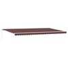 vidaXL Toldo retr&aacute;ctil manual marr&oacute;n 500x300 cm