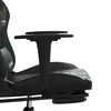 vidaXL Silla gaming masaje reposapi&eacute;s cuero sint&eacute;tico negro camuflaje