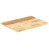 vidaXL Superficie de mesa madera maciza de mango 25-27 mm 90x70 cm