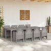 vidaXL Conjunto de Comedor de Jard&iacute;n 9 pcs Blanco Polipropileno