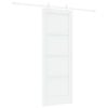 vidaXL Puerta Corredera 73,5 x 198,5 cm Madera de ingenier&iacute;a Blanco