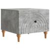 vidaXL Mesa de Caf&eacute; Gris Hormig&oacute;n 49 x 50 x 40 cm Madera de Ingenier&iacute;a