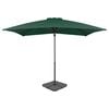 vidaXL Sombrilla de jardín con base portátil verde