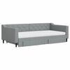 vidaXL Sof&aacute; cama nido con cajones tela gris claro 100x200 cm
