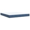 vidaXL Cama box spring con colchón terciopelo azul 180x200 cm