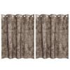 vidaXL Cortinas de Terciopelo 2 uds. Capuchino 140 x 140 cm Terciopelo