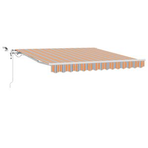 vidaXL Toldo Retr&aacute;ctil Multicolor 300 x 250 cm Poli&eacute;ster y metal