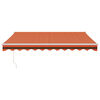 vidaXL Toldo retr&aacute;ctil autom&aacute;tico naranja y marr&oacute;n 3x2,5 m