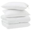 vidaXL Edred&oacute;n de Invierno con almohada 3 uds. Microfibra