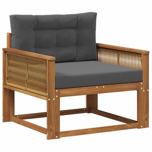 vidaXL Sof&aacute; intermedio de exterior Natural