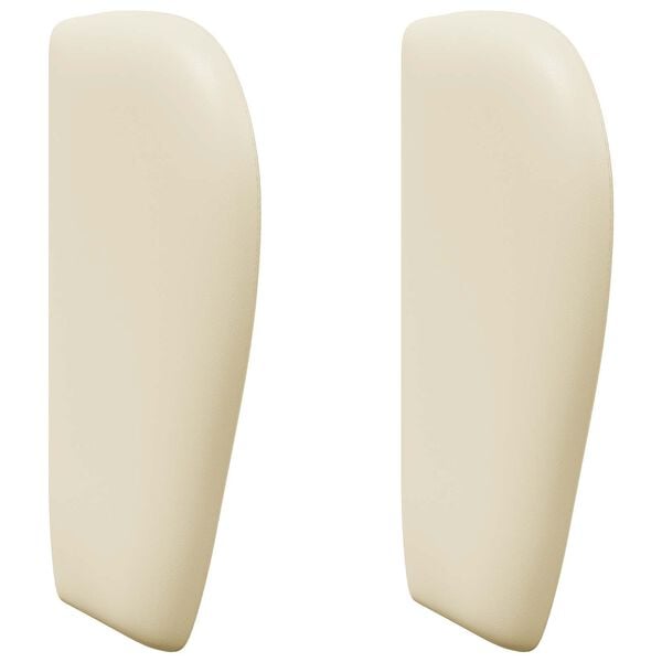 vidaXL Oreja de cabecero Crema 40 x 23 x 6 cm PVC