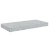 vidaXL Estantes flotantes pared 4 uds MDF gris hormig&oacute;n 50x23x3,8 cm