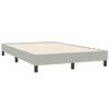 vidaXL Estructura de cama sin colchón terciopelo gris claro 120x210 cm