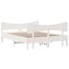 vidaXL Estructura de cama sin colchón madera de pino blanca 140x190 cm