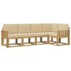 vidaXL Conjunto de sof&aacute;s de exterior 5 uds. y Beige