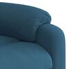 vidaXL Sillón reclinable de masaje elevable terciopelo azul