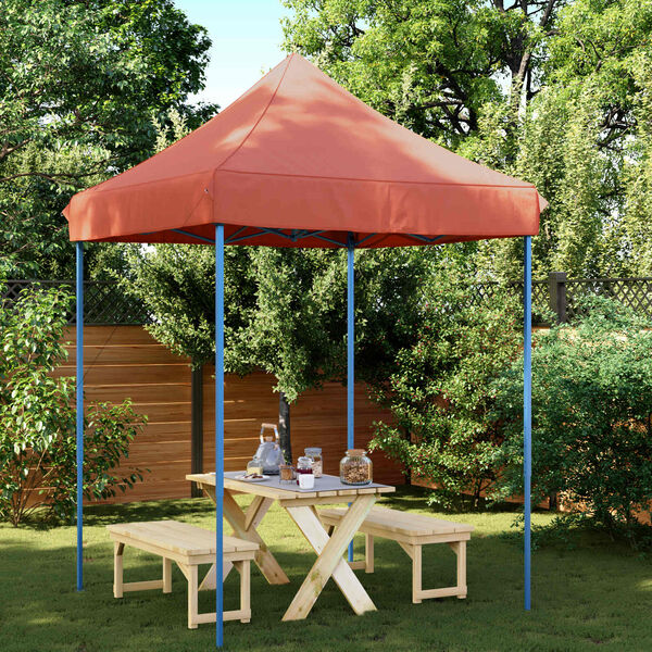 vidaXL Carpa de Fiesta Terracota 200 x 200 x 306 cm Tela Oxford