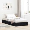 vidaXL Cama con almacenamiento Negro 90 x 190 cm Terciopelo
