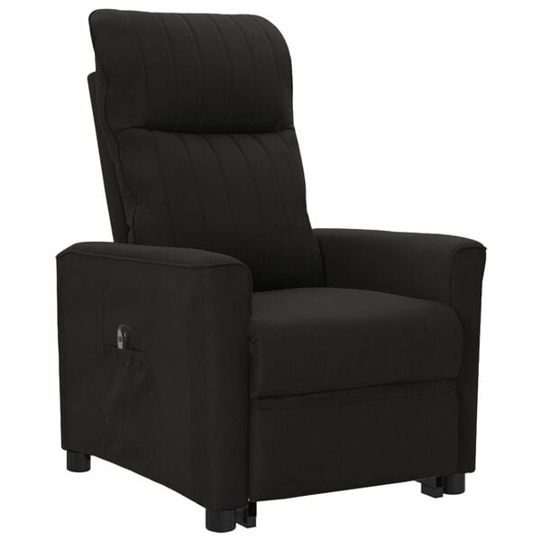 vidaXL Sill&oacute;n elevable tela negro