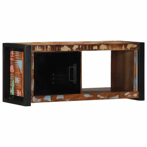 vidaXL Mueble para la TV 80x30x35 madera maciza reciclada