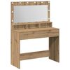 vidaXL Mesa Tocador Roble artisan 100 x 41 x 135 cm