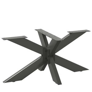 vidaXL Pata para mesa de centro con forma de ara&ntilde;a, antracita, 98 x 58 x (42-43) cm, acero