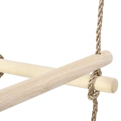 vidaXL Escalera de cuerda para niños madera 200 cm