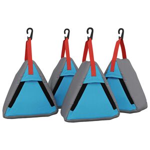 vidaXL Bolsa de almacenamiento 4 uds. Gris y azul 24 x 16 x 24 cm