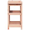 vidaXL Mesa de plantaci&oacute;n con estantes madera Douglas 82,5x45x86,5 cm