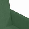 vidaXL Sillas de Comedor con Ruedas 2 pcs Verde gris&aacute;ceo Tela de pana