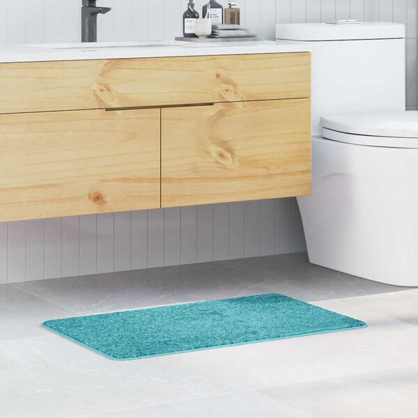 vidaXL Alfombrilla de ba&ntilde;o antideslizante Tuquesa 50 x 80 cm PP
