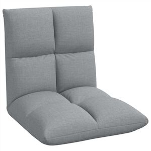 vidaXL Sill&oacute;n ajustable Gris Claro Tela