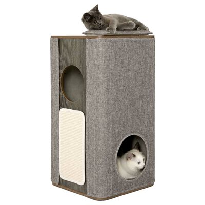 Jack and Vanilla Rascador para gatos con torre Molly gris 38x38x73 cm